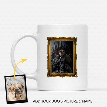 Personalized Dog Gift Idea - Royal Dog's Portrait 9 For Dog Lovers - White Mug
